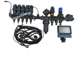 5-ти секционный регулятор давления с эл.клапанами,расходомером,навигатором,дат.давл. Licheng (Китай)