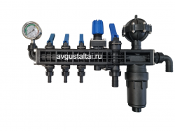 3-х секционный регулятор давления с компенсатором и манометром Licheng (Китай)