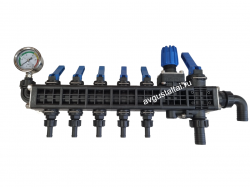 5-ти секционный регулятор давления 160 л/мин с манометром Licheng (Китай)