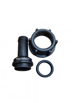 Фитинг прямой 1/2" D10 с накидной гайкой 1/2" и прокладкой Licheng (Китай)