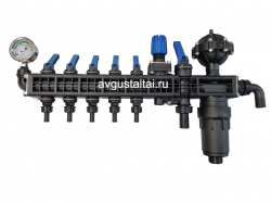 5-ти секционный регулятор давления с компенсатором и манометром Licheng (Китай)