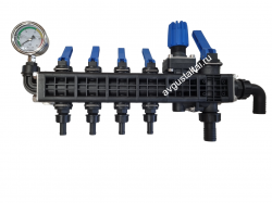 4-х секционный регулятор давления 160 л/мин с манометром Licheng (Китай)