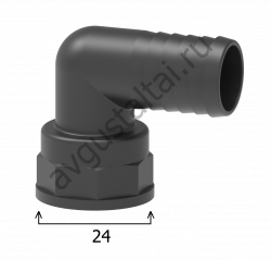 Колено ARAG 90° G3/4" х 25мм. внутренняя резьба