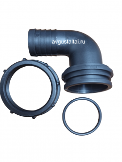 Фитинг угловой 1 1/2" D25 с накидной гайкой 1 1/2" и прокладкой Licheng (Китай)