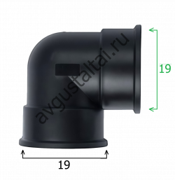 Фитинг 1/2" угловой 90°; Г-Г