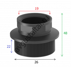 Ниппель ARAG переходной G3/4" х G1/2" 